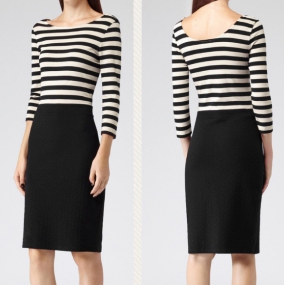 reiss striped dress